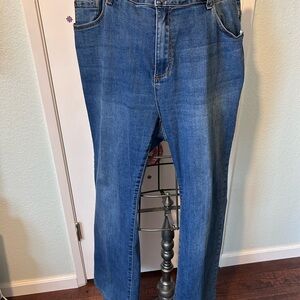 City Chic plus size 20 classi high rise bell/boot cut jeans
